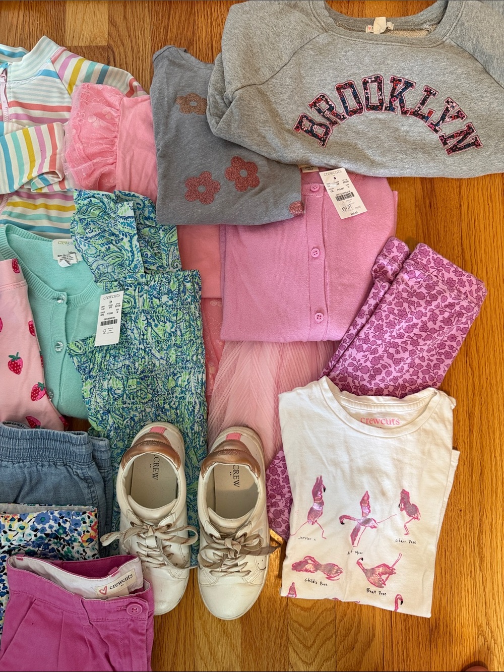 Crewcuts Girls Pink Purple Mint Multi-Color Clothing Lot - Picture 3 of 4